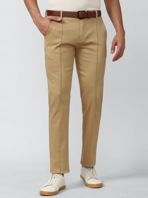 Brown 97% Cotton And 3% Lycra Peter England Beige Trousers at Rs 1080 in  Rishikesh