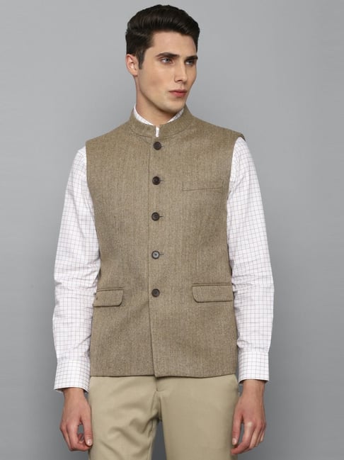 Khaki shop nehru jacket