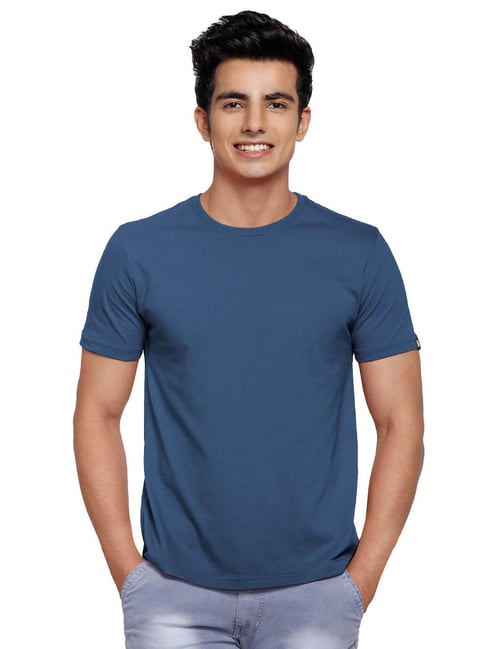 Buy Navy Blue Tshirts for Men by THE SOULED STORE Online