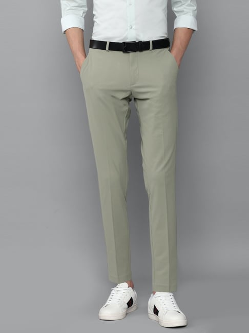 Buy Louis Philippe Sport Grey Slim Fit Trousers for Mens Online @ Tata CLiQ