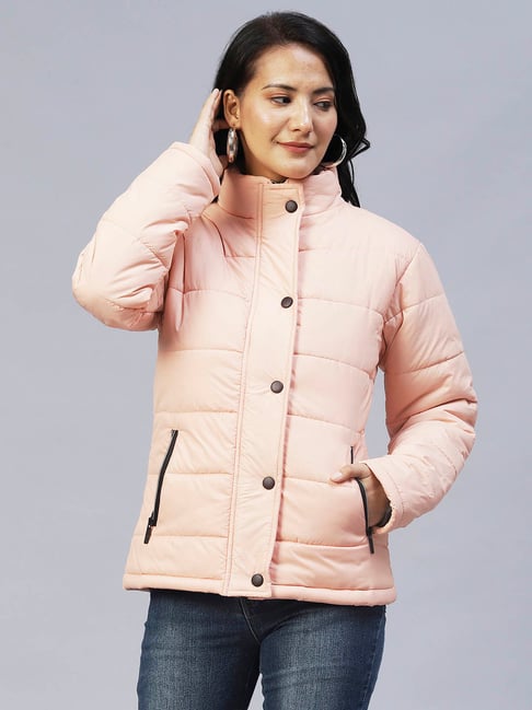 Rigo Light Peach Puffer Jacket