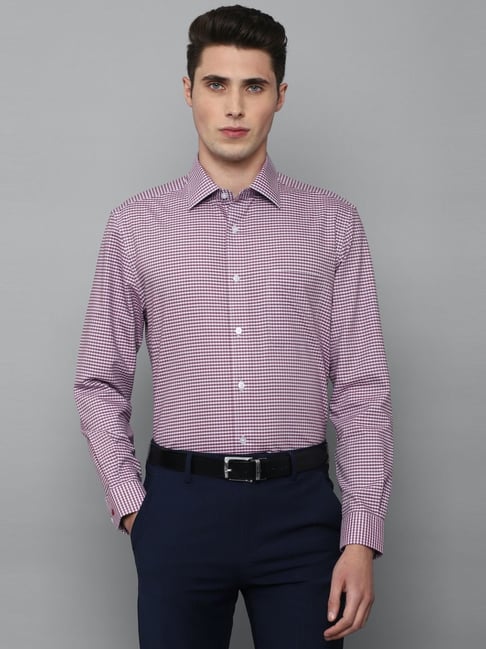 Louis Philippe Formal Shirts : Buy Louis Philippe Men Lavender