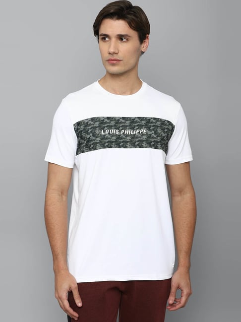 Buy Louis Philippe White T-shirt Online - 351611