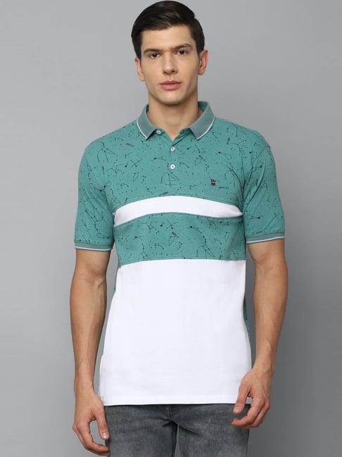 Buy Louis Philippe Green Cotton Slim Fit Embroidered Polo T-Shirts for Mens  Online @ Tata CLiQ