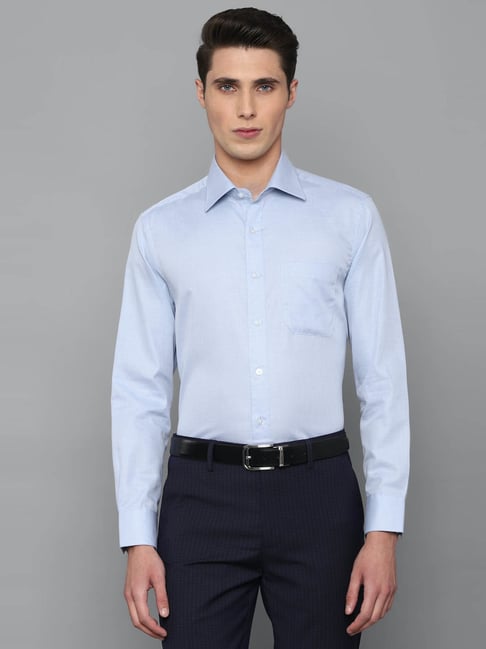 Louis Philippe Men Blue Shirt