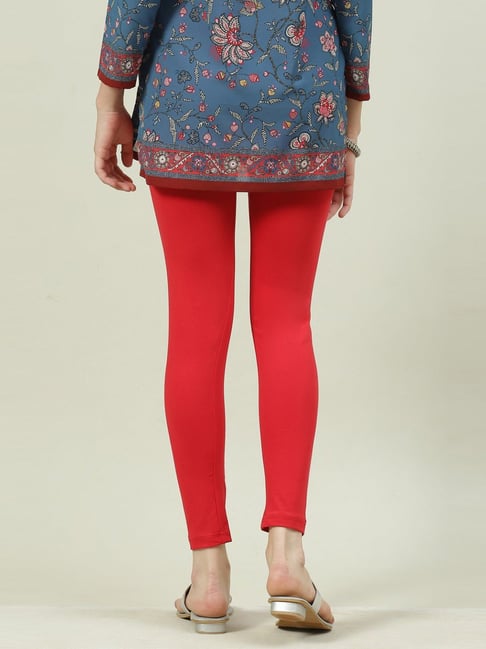 Buy Biba Maroon Regular Fit Leggings for Women Online @ Tata CLiQ