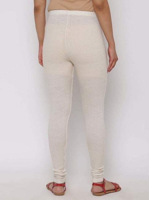 Biba Off-White Regular Fit Leggings