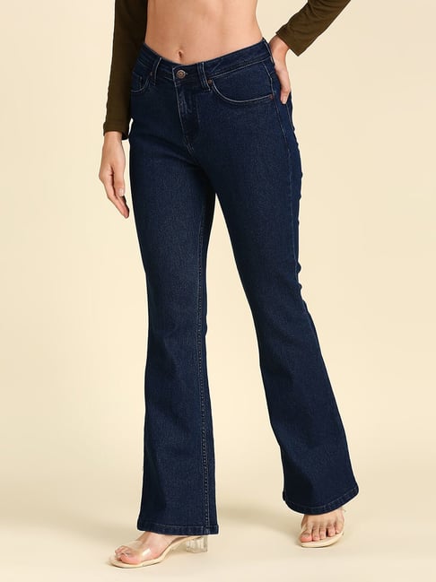 High Star Blue Bootcut High Rise Lightly Washed Jeans