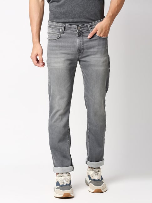 Pepe Jeans Grey Slim Fit Lightly Washed Jeans