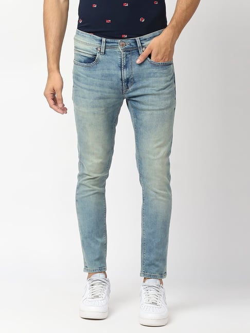 Pepe Jeans Light Blue Skinny Fit Lightly Washed Jeans