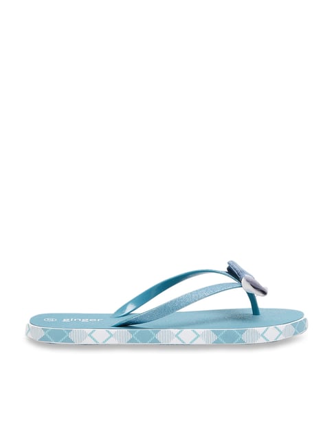 Ginger by Lifestyle Women's Blue Flip Flops