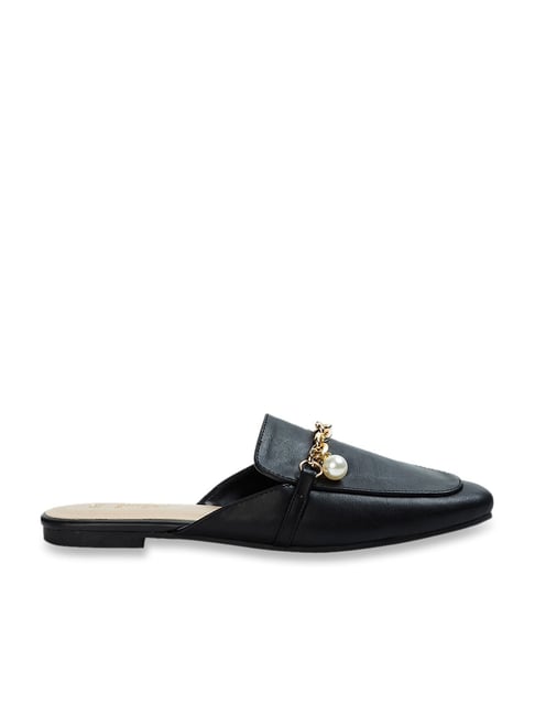 Ginger by Lifestyle Women's Black Mule Shoes