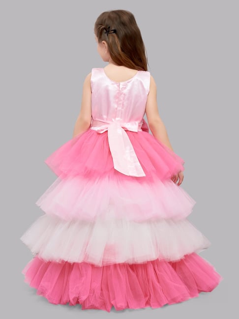 Baby Girl Dress | Faye Blush pink Hi-lo Party Dress - faye