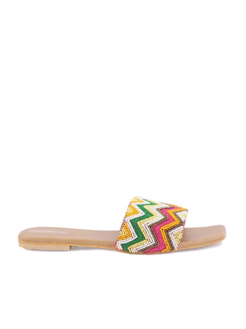 Glam Story Women's Multicolor Ethnic Sandals Price in India
