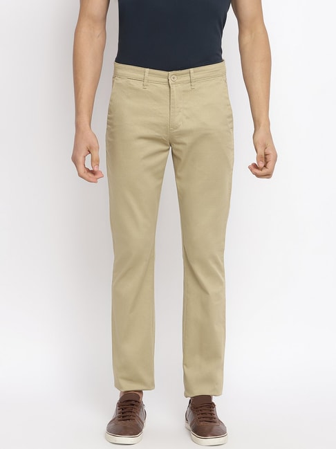 Buy Cantabil Grey Cotton Regular Fit Trousers for Mens Online @ Tata CLiQ