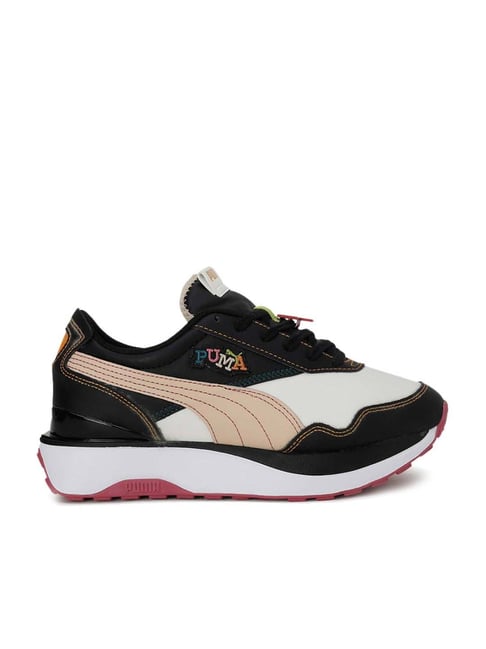 Puma Women s Cruise Rider Badge Black Sneakers