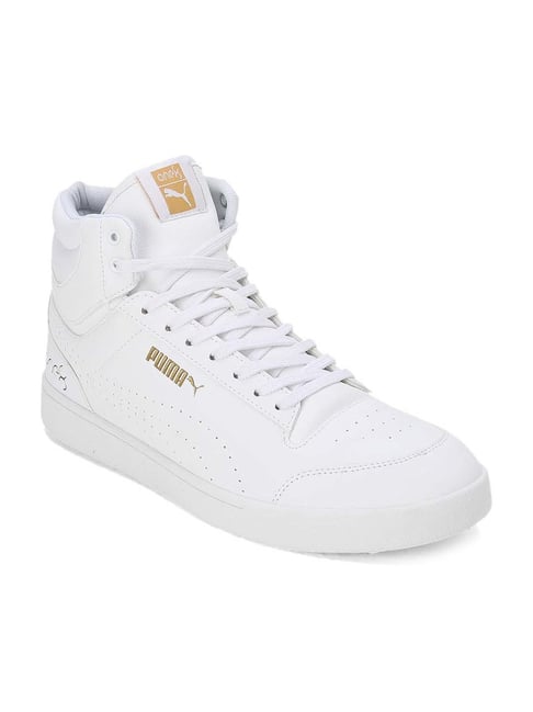 Buy Puma Men's Shuffle Mid One8 Better V2 White Sneakers for Men at ...