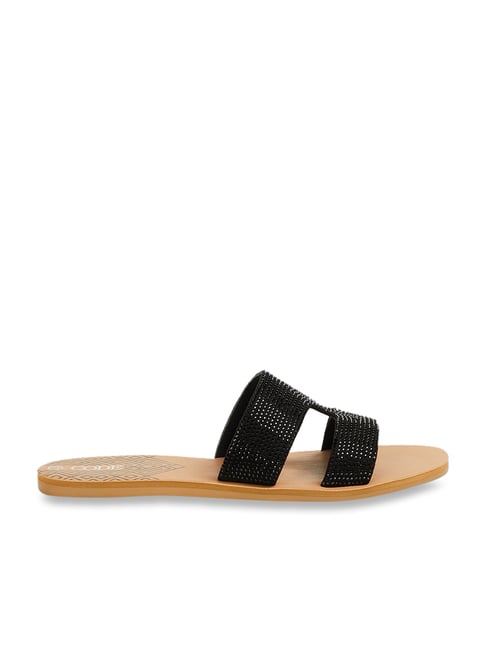 Code by Lifestyle Women's Black Casual Sandals