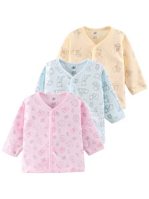 Buy Zero Kids Multicolor Printed Full Sleeves Jhablas for Infants