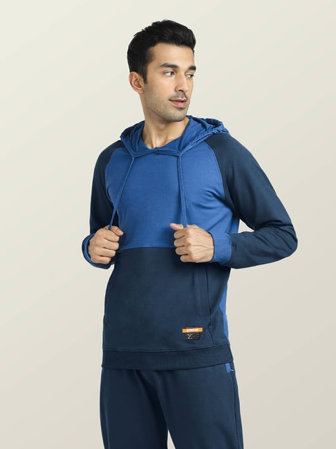 XYXX Atlas Blue Regular fit Hooded Sweatshirt-picture-31