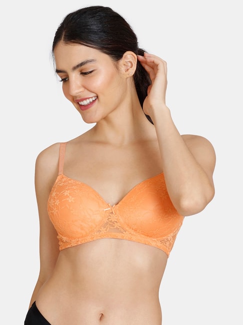 Buy Zivame Light Orange Half Coverage Double Layered Backless Bra for  Women's Online @ Tata CLiQ