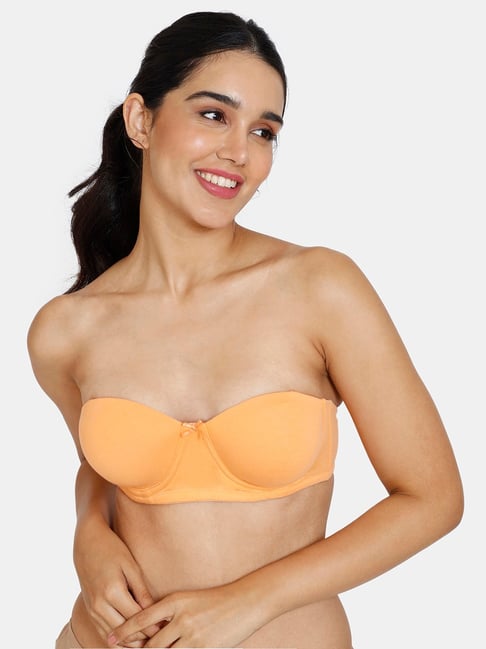 Buy Zivame Orange Half Coverage Balconette Bra for Women's Online @ Tata  CLiQ