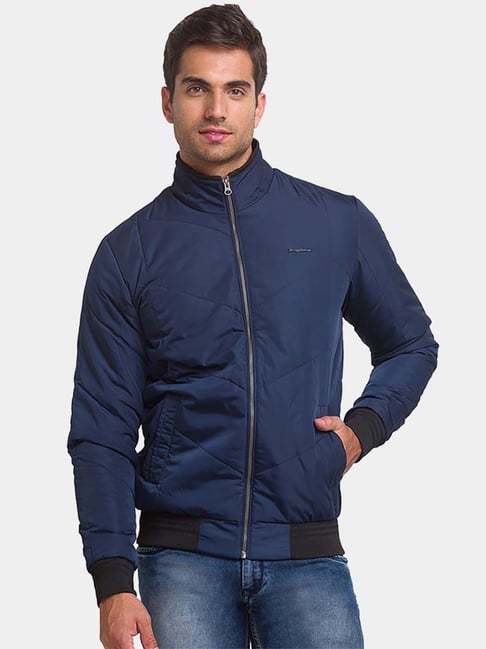 Being Human Navy Regular Fit Quilted Quilted Jackets-picture-18