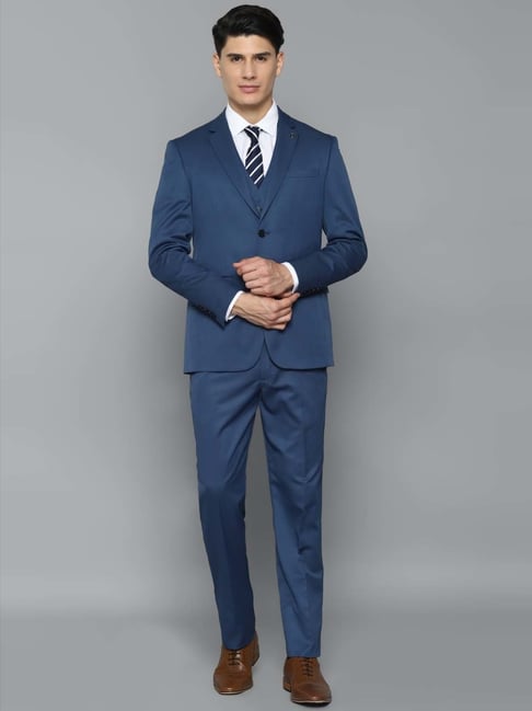 Buy Allen Solly Sky Blue Slim Fit Self Pattern Blazer for Mens Online @  Tata CLiQ