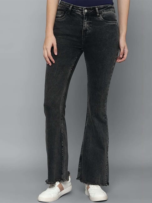 Allen Solly Grey Cotton Mid Rise Jeans-picture-18