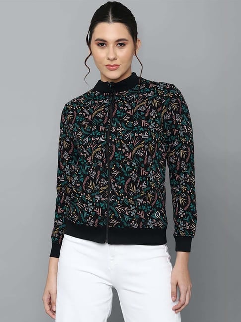 Allen Solly Black Printed Sweatshirt