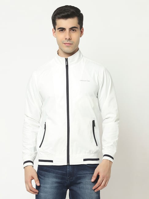 Crimsoune Club White Regular Fit High Neck Jacket-picture-41