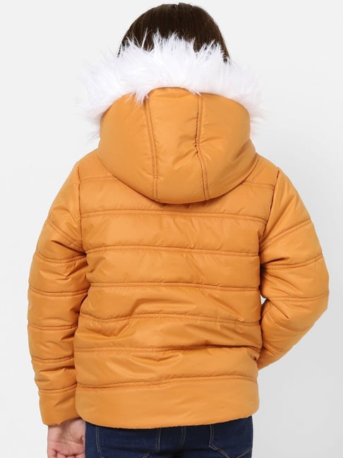 KIDS ONLY Mustard Quilted Full Sleeves Jacket