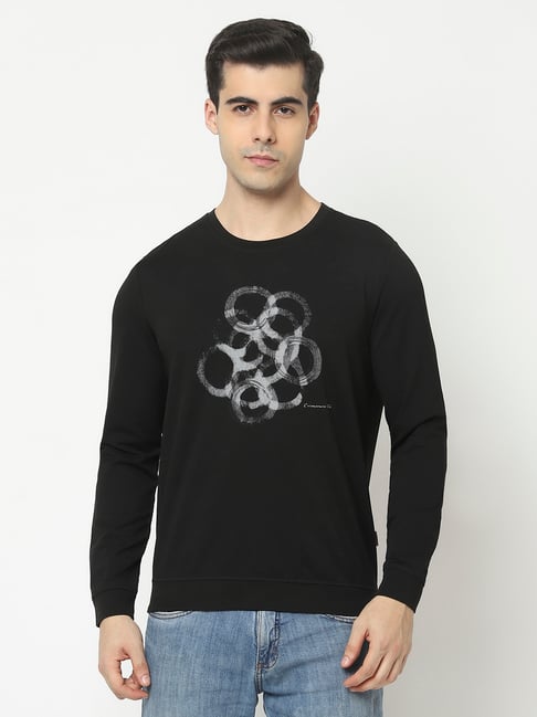 Crimsoune Club Black Regular Fit Printed Sweatshirt-picture-21