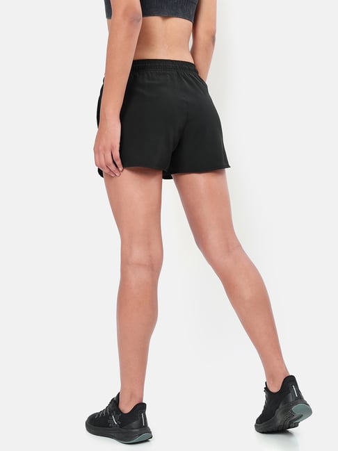 Zelocity by Zivame Solid Women Black Sports Shorts - Buy Zelocity