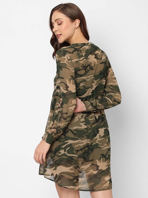 Buy Pepe Jeans Multicolor Printed Skater Dress for Women Online