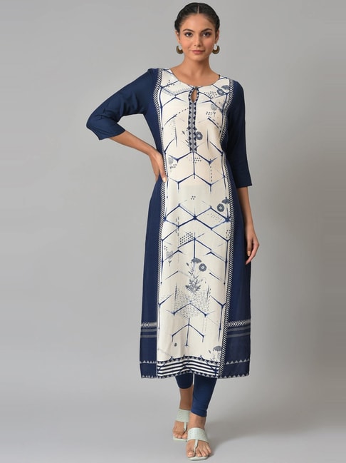 W Women's Printed Straight Kurta | Indian outfits, Clothes, Kurti
