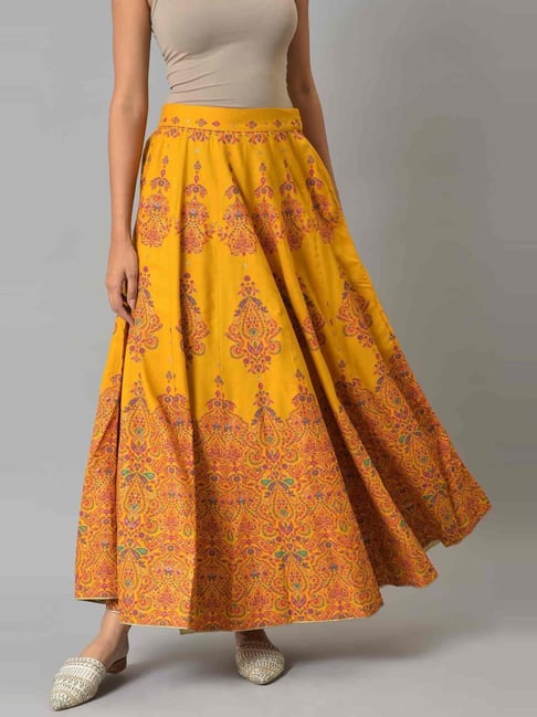 Mustard shop gold skirt