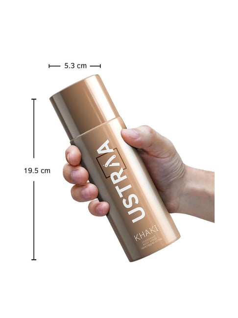 Ustraa KHAKI Deodorant Body Spray for Men - 150 ml-picture-12