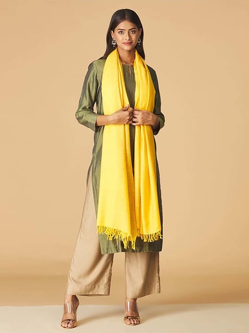 Yellow cheap shawl online