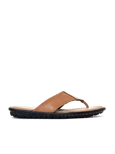 Khadim Men's Brown Flip Flops-picture-36
