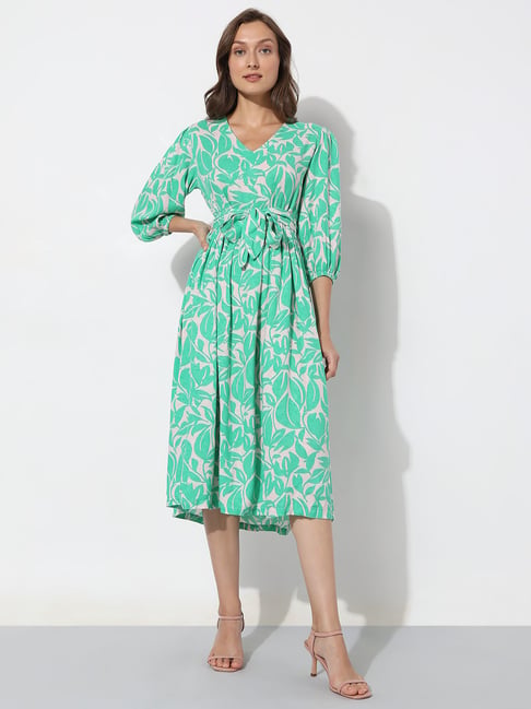knee length dresses for ladies Melody Floral Midi Dress