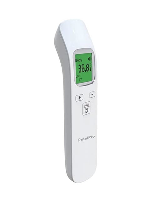 DETELPRO DT09+ Digital Non Contact Infrared Forehead Thermal Scanner (White)