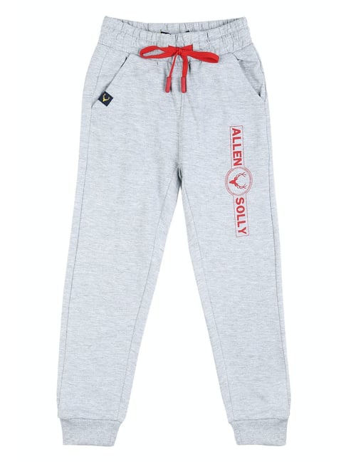 Allen Solly Junior Allen Solly Kids Grey Textured Trackpants