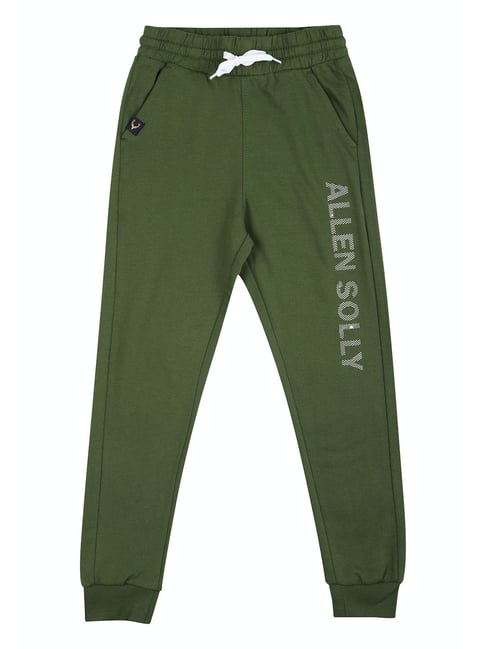 Allen Solly Junior Allen Solly Kids Olive Solid Trackpants