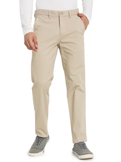 Buy Monte Carlo Mens Cotton Lycra Trouser 2220861248Cf130 Khaki at  Amazonin