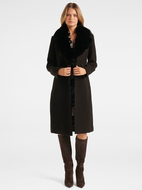 Forever New Black Trench Coat