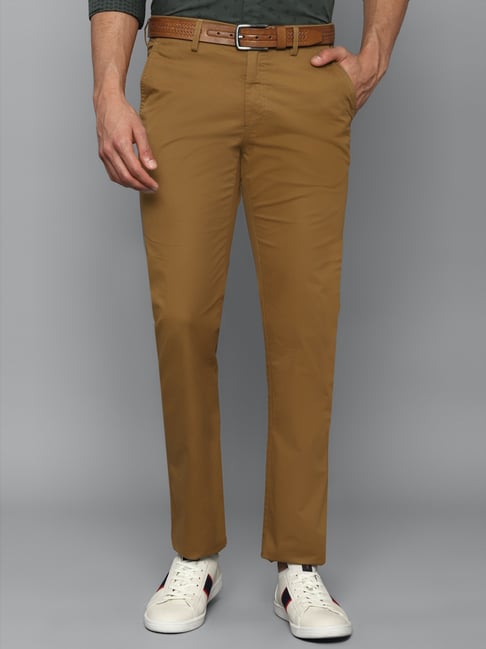 Allen Solly Brown Regular Fit Trousers