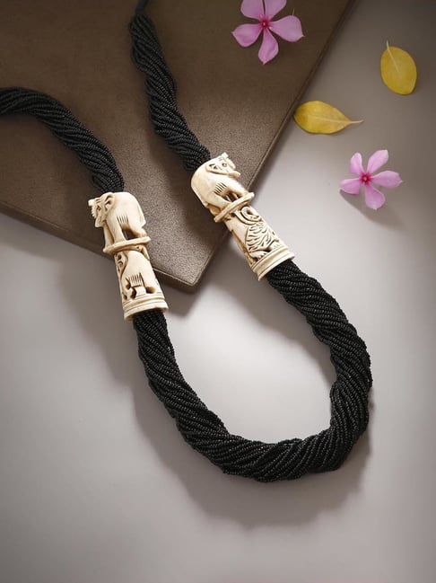 Buy Black Cord Necklace Online In India -  India