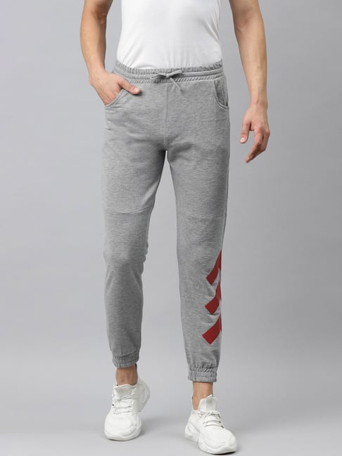 Buy Hubberholme Grey Regular Fit Striped Joggers for Mens Online Tata CLiQ