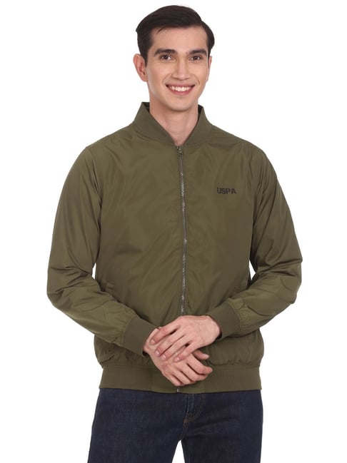 Buy Olive Green Jackets & Coats for Men by U.S. Polo Assn. Online | Ajio.com